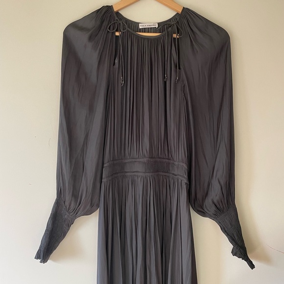 Ulla Johnson dark olive green Long Sleeve Dress size 2 evening gown - Picture 2 of 5